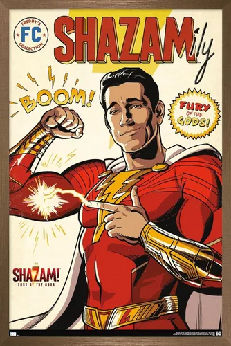 Vista 16 de Trends International DC Comics Movie Shazam! Fury of the Gods - Póster de pared de cómic, 22.4 pulgadas de largo x 14.7 pulgadas, versión enmarcada