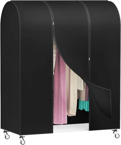 Vista 13 de Zilink Funda para Perchero de Ropa de 43 Pulgadas a Prueba de Polvo Transpirable Funda para Perchero de Ropa Bolsas para Ropa Grandes Protector