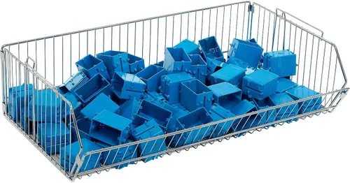 Vista 4 de Global Industrial Contenedor de almacenamiento de alambre apilable/entrelazado, 36" W x 20" D x 9" H