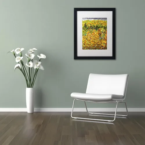 Vista 3 de Trademark Fine Art Towards Autumn by Mandy Budan - Marco (11 x 14 pulgadas), color blanco mate