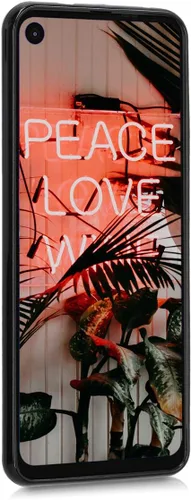 Vista 2 de kwmobile Funda compatible con Motorola One Action - Funda protectora de silicona TPU suave y delgada, color negro mate