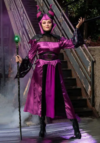 Vista 3 de Disfraz de Maléfica de Descendants para Mujer Multicolor