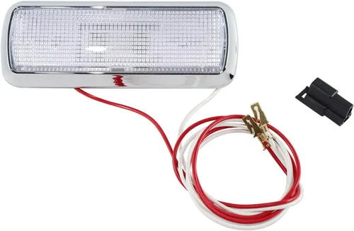 Vista 4 de MGWILL Lámpara de techo interior cromada para cabina con lente transparente Compatible con 1960-1972 Chevy GMC C10 C20 K10
