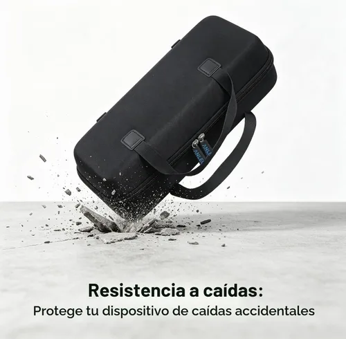 Vista 4 de Anleo Estuche rígido de viaje para impresora móvil inalámbrica Epson Workforce WF-110. HP OfficeJet 250