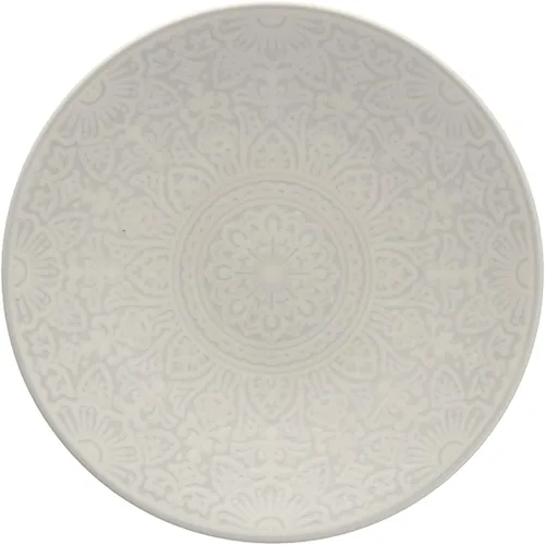 Vista 8 de Fortessa Havana Vitrified China Coupé - Plato sin marco, 4 unidades, adobo, pan y mantequilla, 6.25 pulgadas Adobo Marrón