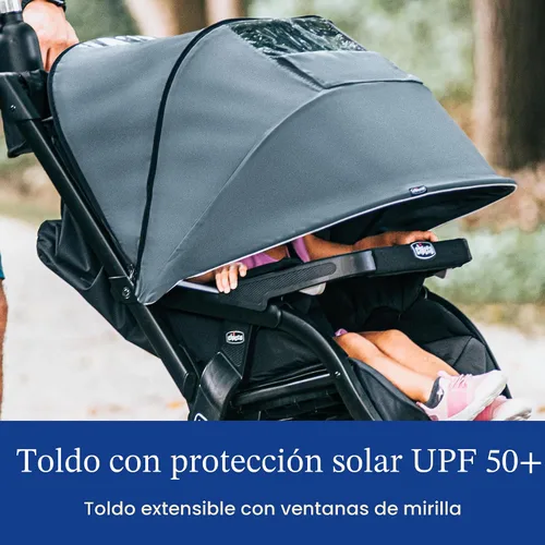 Vista 6 de Chicco Activ3 - Cochecito ligero para correr, todo terreno, 3 ruedas