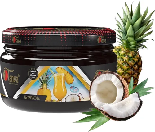 Vista 35 de Tanya Herbal Hookah Molasas 100% sin nicotina y tabaco Sabores de shisha de narguile orgánicos Mezcla de frutas Sabores de shisha 250g Frascos