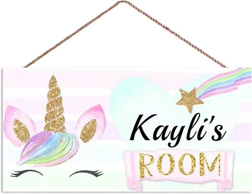Vista 18 de Letreros personalizados, lindo letrero de mapache, decoración de pared personalizada, nombre personalizado, habitación de niños, habitación de bebé