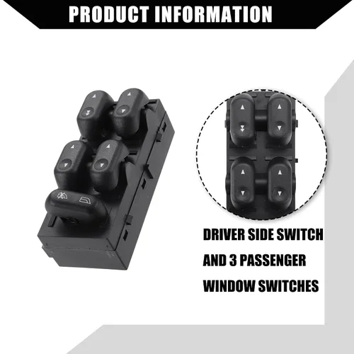Vista 6 de NO.5L1Z-14529-AA/5L1Z-14529-BA/Master - Interruptor de ventana eléctrica para Ford F-150 2004-2008 para Lincoln Mark LT 2006-2007, interruptor