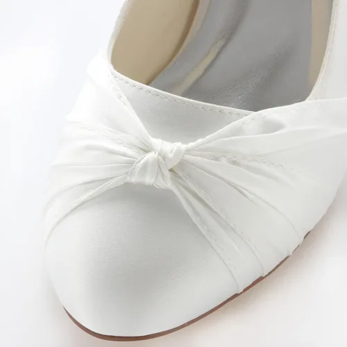 Vista 6 de Emily - Zapatos de novia con encaje para la madre con puntera redonda