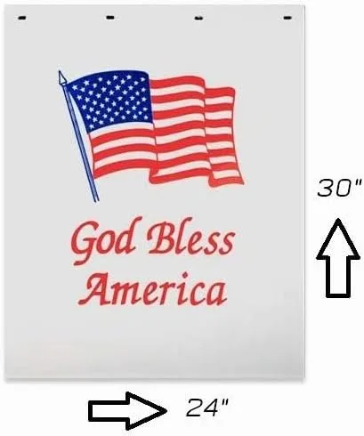 Vista 3 de Denco God Bless America - Solapas de barro de polietileno resistentes
