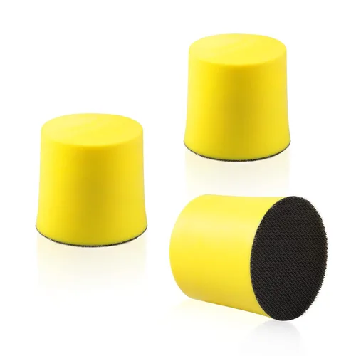 Vista 11 de SPEEDWOX Paquete de 3 bloques de lijado de mano de 1 pulgada, mini almohadilla de lijado de gancho y bucle, placa de respaldo de gancho