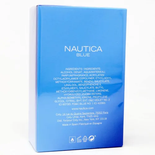Vista 2 de Nautica Eau De Toilette Azul 3.4 Oz - 3.4 fl oz Spray