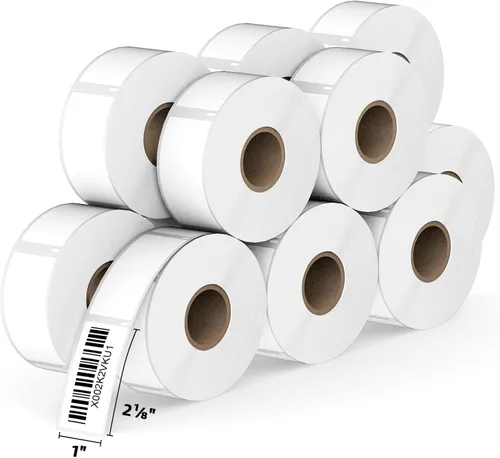 Vista 12 de 24 rollos de etiquetas térmicas compatibles con Dymo 30252
