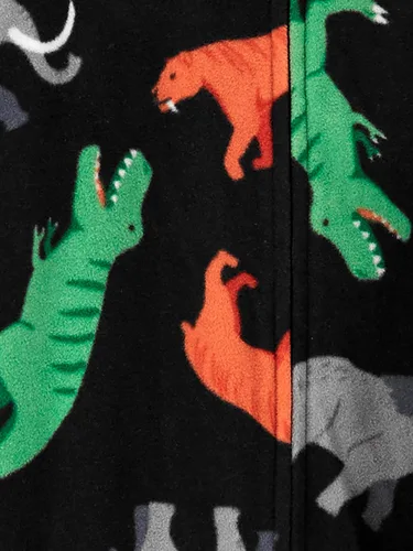 Vista 2 de Simple Joys by Carter's Kids' Holiday Loose-fit Flame Resistant Fleece Footed Pajamas
