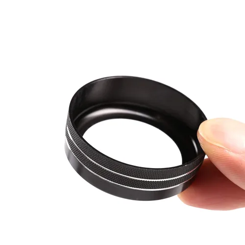 Vista 7 de Cubierta de anillo de botón de aleación de aluminio para automóvil y perilla de salida de volumen, 4 piezas, compatible con Toyota Tacoma 2016 2017
