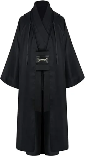 Vista 2 de Adult Mens Costume Robe Cosplay Halloween Cloak Tunic Belt Set