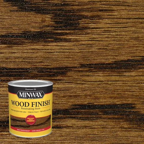 Vista 2 de Minwax Wood Finish 70012444 - Tinte de madera, nogal oscuro, 1 cuarto de galón