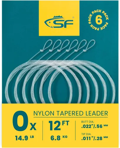 Vista 20 de SF Hand Tied Loop Fly Fishing Tapered Leader Freshwater Trout