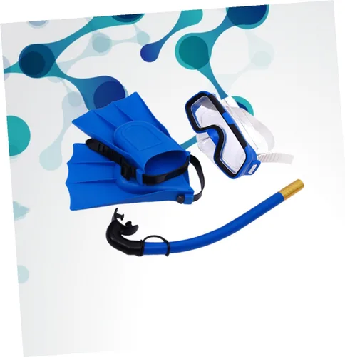 Vista 8 de Snorkeling Mask Set with Breathable Diving Snorkel and Non-Slip Flippers Shoe for Swimming Diving Snorkeling Sports Flexible Fins