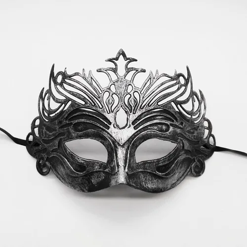 Vista 3 de REU GLOBAL Máscara veneciana para mujeres y hombres, máscara victoriana de reina y King, Mardi Gras, desfile de discotecas, máscara para fiesta