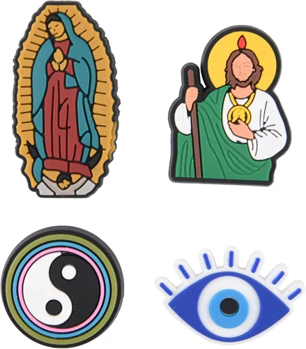 Vista 5 de Lote de 25, 50 y 100 dijes diferentes al azar para zapatos, decoración de niños, niñas, hombres, mujeres, recuerdos de fiesta, regalos de cumpleaños