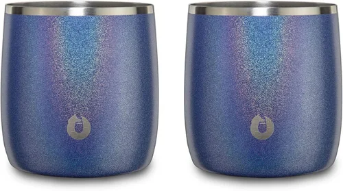 Vista 14 de SNOWFOX Vasos Whiskey Rocks de acero inoxidable con aislamiento al vacío de alta calidad, juego de 2, Old Fashioned, whisky, vasos lowball, elegante