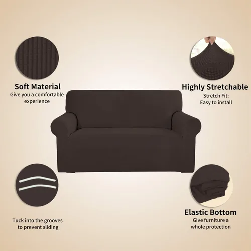 Vista 208 de Easy-Going - Funda elástica sobredimensionada para sofá, 1 pieza, protector muebles, suave, parte inferior elástica, para niños, tela jacquard