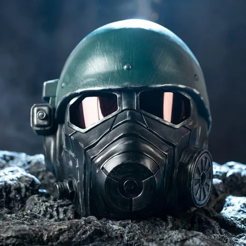 Vista 2 de xcoser Casco de Veteran Ranger de resina, máscara de caída para Halloween, cosplay, accesorio de disfraz