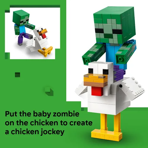 Vista 3 de LEGO Minecraft Chicken Jockey 21582