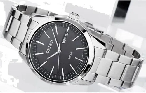 Vista 4 de Seiko Men's Quartz Watch Stainless Steel with Stainless Steel Strap