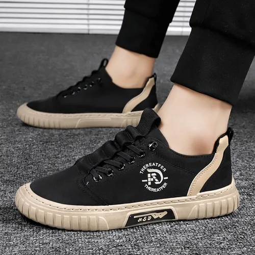 Vista 4 de GOXIANG Zapatos de correr para hombre, tenis de moda, zapatos de golf, cómodos zapatos de baloncesto, zapatos de tenis casuales, zapatos para caminar