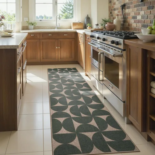 Vista 66 de Lahome Tapetes geométricos para puerta de interior para entrada, alfombra antideslizante lavable de 2 x 3 negro / neutro
