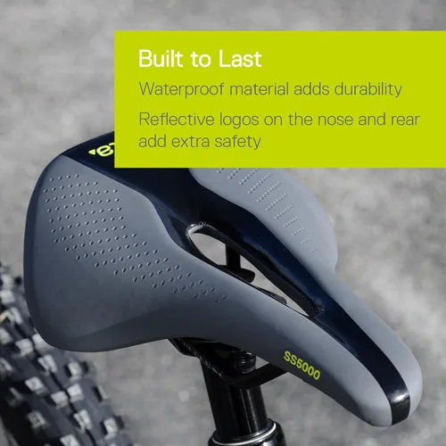 Vista 5 de Cómodo asiento y sillín de bicicleta de carrera, ligero para un alto rendimiento, ajuste universal para cualquier asiento de bicicleta, minimiza
