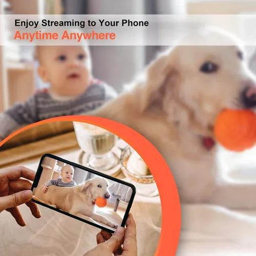 Vista 2 de XXAXX Cámara WiFi 4K Ultra HD, transmisión al teléfono, detección de movimiento, ranura para tarjeta SD, aplicación para teléfono, solo video