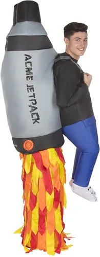 Vista 2 de Jetpack - Disfraz inflable Pick Me Up traje de gran ilusión de disfraces talla única Multicolor surtido