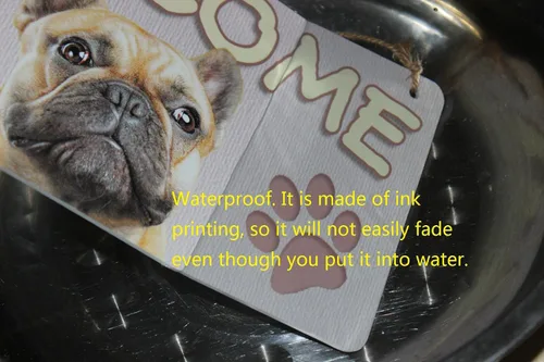 Vista 4 de Cartel de caniche con texto en inglés «A House Is Not A Home With A Poodle», ideal para los amantes de los perros (5 x 10 pulgadas)