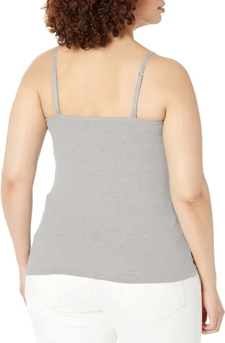 Vista 2 de Hanes - Cami de algodón elástico para mujer con sostén integrado