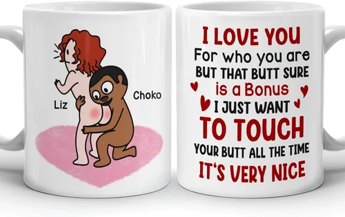 Vista 14 de Taza Kamasutra personalizada, regalos del día de San Valentín para esposa, divertida taza de aniversario para ella, regalos de inauguración
