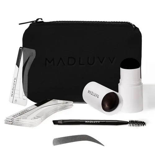 Vista 17 de MADLUVV Kit de Sello para Cejas con Plantillas de Cejas – Fácil Moldeador de Cejas para Cejas de Aspecto Natural – Popular Kit de Plantillas de 0.5