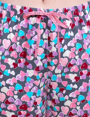 Vista 3 de HUE womens Valentines Pajamas, Cute Pj Separates for Valentines Day