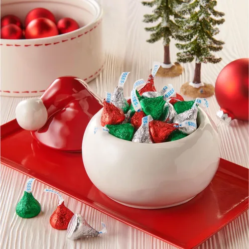 Vista 4 de Hershey's Kisses - Bolsa de Navidad de Chocolate con Leche, 34.1 onzas