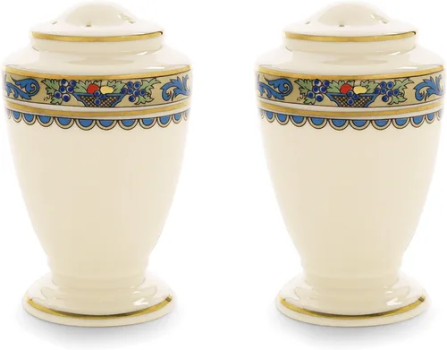 Vista 3 de Lenox, juego de 5 unidades de porcelana fina, Eternal con reborde dorado, Vajilla fina Lenox Autumn, Ivory