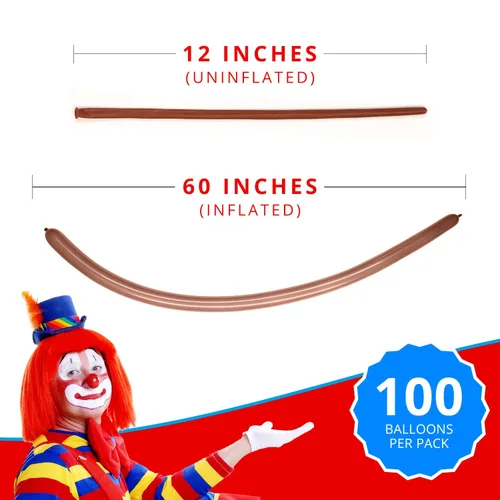 Vista 2 de 260 globos largos de Aragón (100 piezas) para animales de globo, diseño de forma de animal torcido de látex, globos mágicos largos para fiestas