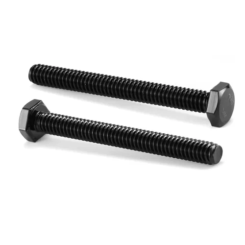 Vista 15 de Tornillo de perno de cabeza hexagonal de 3/8-16 x 1/2", 20 piezas de acero inoxidable 18-8 (304), totalmente roscado, óxido negro por SG TZH