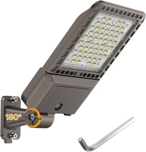 Vista 14 de Luces de Estacionamiento 240W 36000LM Montaje de Brazo Ajustable Luces de Caja de Zapatos para Exteriores con Fotocélula de Anochecer a Amanecer