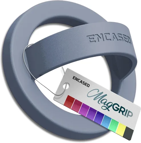 Vista 15 de Encased Soporte magnético para teléfono con anillo de silicona fina, compatible con Magsafe (negro)