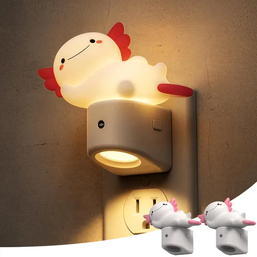 Vista 13 de L LOHAS LED Luz nocturna enchufable para niños, lindo pato, cambio