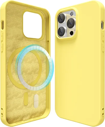 Vista 29 de oakxco Funda de silicona para iPhone 12 Pro Max, magnética, compatible con carga inalámbrica Magsafe, cubierta protectora de goma suave y delgada