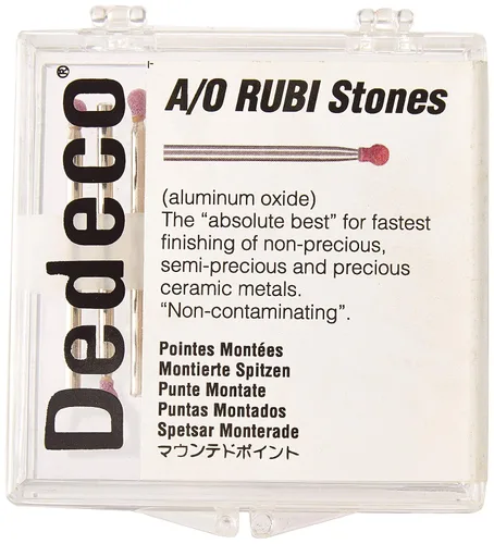 Vista 2 de Dedeco 4804 óxido de aluminio, piedras Rubi, HP 18 (RD1) (paquete de 12)